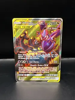 Pokemon Naganadel & Guzzlord GX (Full Art) 223/236 Sm-Cosmic Eclipse Holo - Image 3