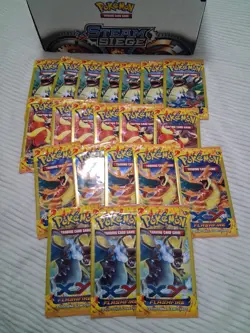 Pokemon XY Flashfire 3 card Mini Booster Pack Mega Charizard Art and more NEW!! - Image 1