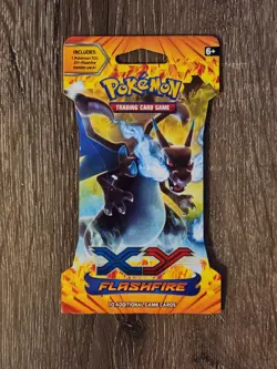 Pokemon TCG XY Flashfire Sleeved Booster Pack Mega Charizard X Factory Sealed - Image 1