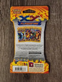 Pokemon TCG XY Flashfire Sleeved Booster Pack Mega Charizard X Factory Sealed - Image 2