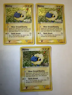 Pokemon EX Team Rocket Returns Mareep 67/109 Lot of 3 Cards 2004 English - Image 1