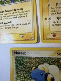 Pokemon EX Team Rocket Returns Mareep 67/109 Lot of 3 Cards 2004 English - Image 2