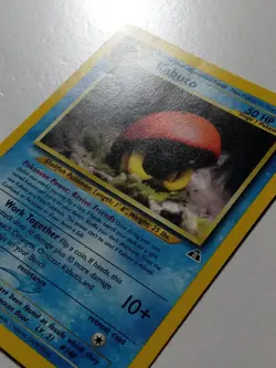 Kabuto 56/75 LP - B2G1F - Yuka Morii Clay Art - Neo Discovery Pokemon Card - Image 2