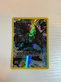 Pokemon TCG Zekrom XY76 XY 2015 Full Art Promo Holo Basic Dragon Card - Image 1