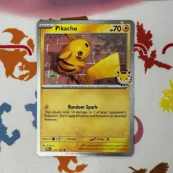 Pikachu 051/162 2026 Pokemon Day - 30th Anniversary Stamped Promo Card (NM) - Image 1