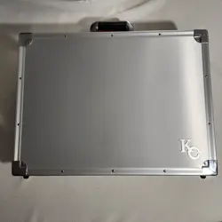Konami Yu-Gi-Oh! Kaiba Corp Silver Briefcase 25th Anniversary Card Display Case - Image 1