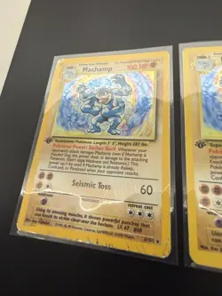 2x Machamp 1st Edition 8/102 | Base Set | Holo Rare Pokemon Cards | HP - Image 2