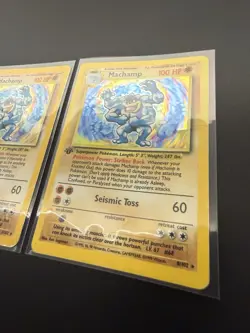 2x Machamp 1st Edition 8/102 | Base Set | Holo Rare Pokemon Cards | HP - Image 3