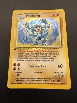 Machamp 1st Edition 8/102 | Base Set | Holo Rare Pokemon Card | HP - Image 1