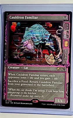 2024 MTG Magic the Gathering SLD Secret Lair Showcase #1759 Cauldron Familiar - Image 1