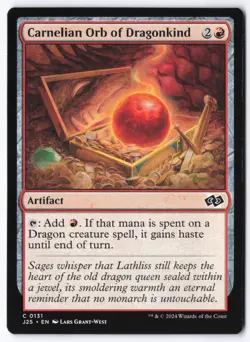 Carnelian Orb of Dragonkind C Foundations Jumpstart 131 NM - Image 1