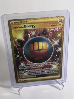 Pokemon TCG Single Strike Energy Battle Styles 183/163 Gold Holo Secret Rare NM - Image 1