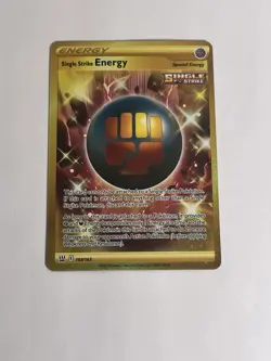 Pokemon TCG Single Strike Energy Battle Styles 183/163 Gold Holo Secret Rare NM - Image 2