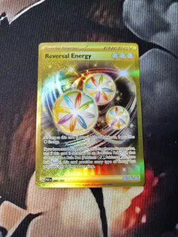 Reversal Energy Gold Secret Rare 266/182 - Paradox Rift - Pokemon TCG NM - Image 1