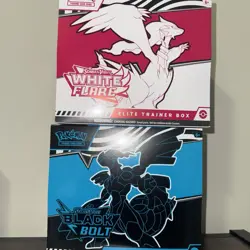 ✅IN HAND✅Pokemon TCG Black Bolt & White Flare Elite Trainer Box ETB Bundle Set - Image 1
