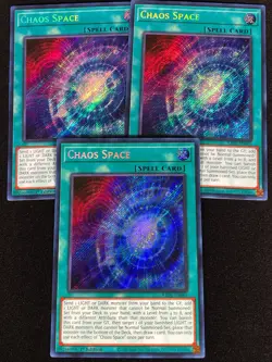 Yugioh CHAOS SPACE RA01-EN065 1ST SECRET X3 (NM) - Image 1