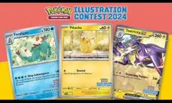 Pokemon TCG Illustration Contest 2024 Promos SVP213, SVP214 & SVP215 Sealed! - Image 1