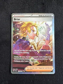 Pokemon Card Briar 171/142 Sv07: Stellar Crown Holo Sir NM 2024 - Image 1