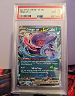 2024 POKEMON TEF EN-TEMPORAL FORCES #104 GENGAR EX PSA 10 - Image 2