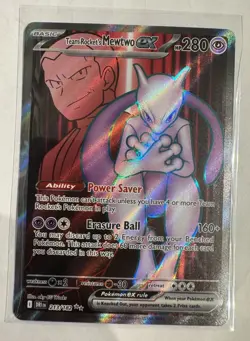 Team Rocket's Mewtwo ex 213/182 Sv10: Destined Rivals Holo Pokemon TCG NM - Image 1