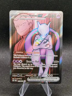 Pokemon TCG Team Rockets Mewtwo EX 213/182 Ultra Rare Destined Rivals - Image 1