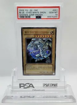YUGIOH JMP-001 BLUE EYES WHITE DRAGON ULTRA RARE HOLO PSA 10 GEM MINT #65570255 - Image 1