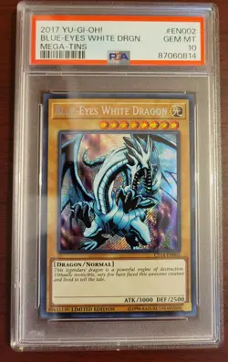 Yugioh Blue-Eyes White Dragon CT14-EN002 Secret Rare Promo - PSA 10 GEM MINT - Image 1