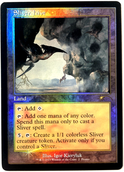 MTG Sliver Hive (Retro Frame Foil) Secret Lair Drop Promo 2 NM - Image 1