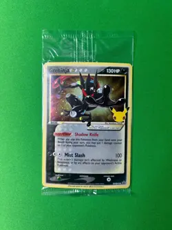 POKEMON SEALED GRENINJA GOLD STAR SWSH144 CELEBRATIONS STAMPED PROMO - Image 1