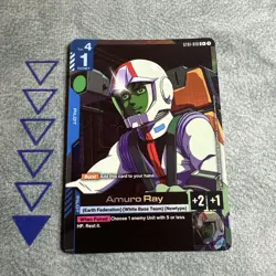 Gundam TCG Amuro Ray Art Foil Card ST01-010 C+ NM/Mint - Image 2