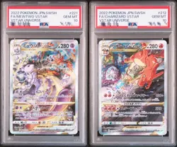 PSA 10 Charizard 212/172 Mewtwo 221/172 SAR VSTAR Universe Pokemon Card Japanese - Image 1