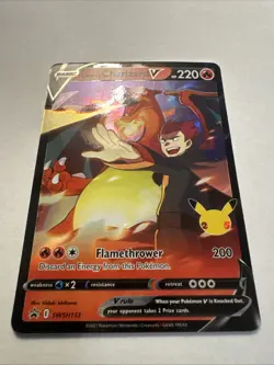 Lance's Charizard V - SWSH133 Promo Cards NM Holofoil Pokemon - Image 3