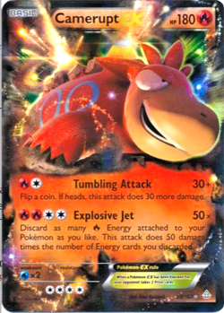 Pokemon TCG - Camerupt EX - 29/160 - Ultra Rare - XY: Primal Clash [Near Mint] - Image 1