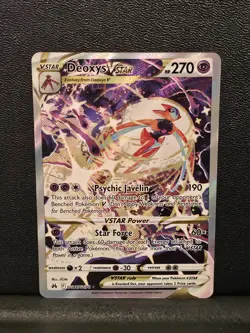 Deoxys VSTAR GG46/GG70 Crown Zenith Galarian Gallery Pokemon Card Near Mint NM - Image 1