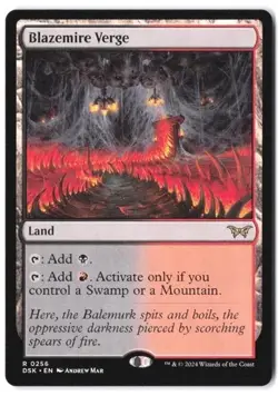 Blazemire Verge Duskmourn: House of Horror Regular MTG #256 - Image 1