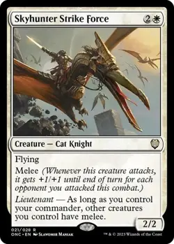 Skyhunter Strike Force Commander: Phyrexia: All Will Be One Regular MTG NM - Image 1