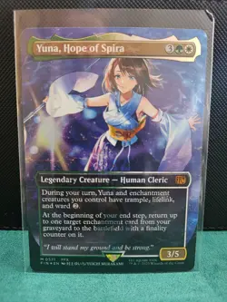 MTG - Yuna, Hope of Spira (Borderless) 571 (Chocobo Track Foil) - FINAL FANTASY - Image 1