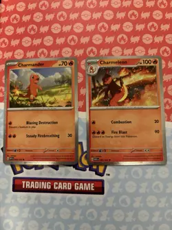 Pokemon TCG Charmeleon 005/165 Charmander 004/165 Cosmos Holo Promo SET - NM - Image 1