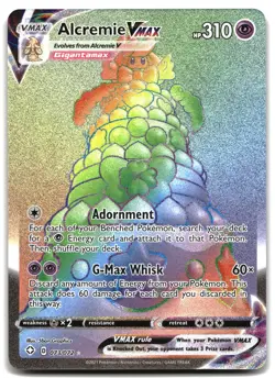 Alcremie VMAX (Secret) 073/072 Holo Shining Fates Pokemon TCG NM - Image 1