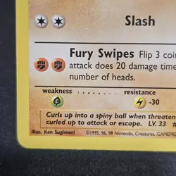 Sandslash 41/62 Weakness .... Resistance Dots Misprint Error Pokemon TCG - Image 1