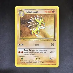 Sandslash 41/62 Weakness .... Resistance Dots Misprint Error Pokemon TCG - Image 2