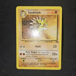 Sandslash 41/62 Weakness .... Resistance Dots Misprint Error Pokemon TCG - Image 3