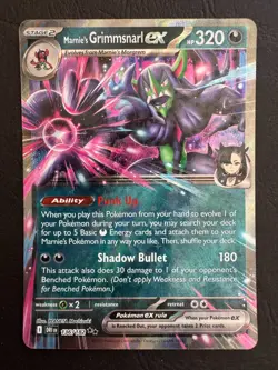 Marnie's Grimmsnarl EX Double Rare 136/182 Destined Rivals Pokemon SV Near Mint - Image 1