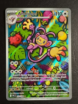 Ambipom 107/094 Illustration Rare Pokemon Mega Phantasmal Flames Near Mint - Image 1