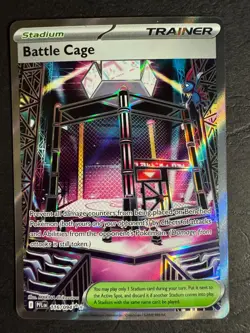 Battle Cage 116/094 Full Art Trainer Pokemon Phantasmal Flames Near Mint - Image 1