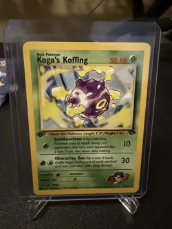 2000 Pokemon 1st Edition Gym Challenge Koga's Koffing | Pack Fresh - Image 1