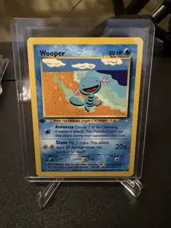 2000 Pokemon 1st Edition Neo Genesis Wooper | Pack Fresh - Image 1