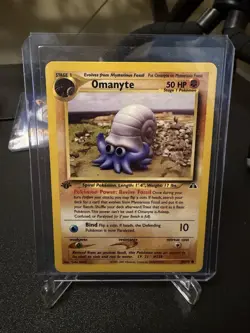2001 Pokemon 1st Edition Neo Discovery Omanyte | Pack Fresh - Image 1