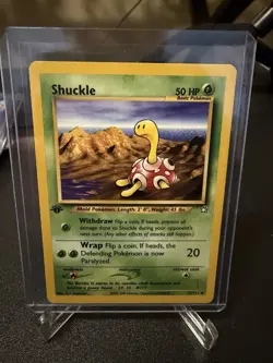 2000 Pokemon 1st Edition Neo Genesis Shuckle | Pack Fresh - Image 1