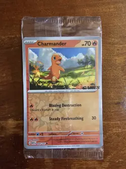 2023 Pokemon 004/165 Charmander EB Games Promo Stamped AUS/NZ Exclusive SEALED - Image 1